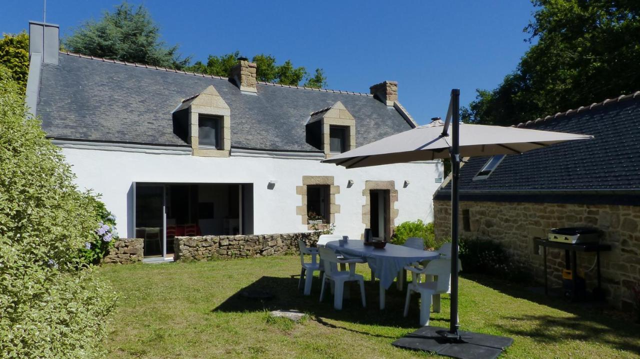 Belle Longere En Campagne A Larmor Baden Villa Bagian luar foto
