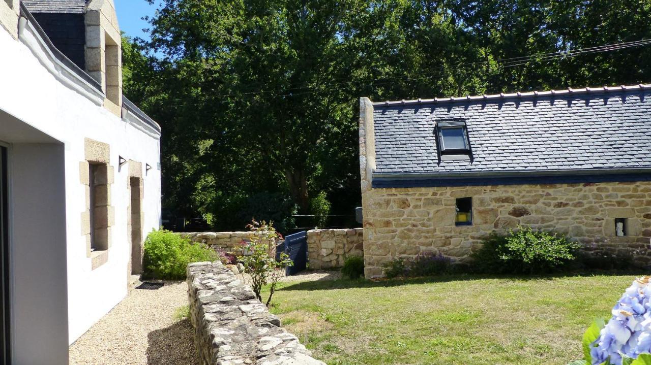 Belle Longere En Campagne A Larmor Baden Villa Bagian luar foto